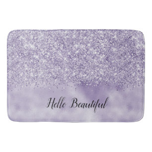 Purple Glitzy Glitter       Bath Mat