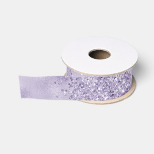 Purple Glitzy Glitter           Grosgrain Ribbon