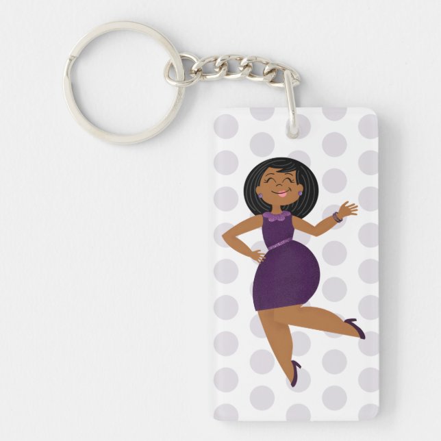 Purple Glitzy Party Girl (Devant)