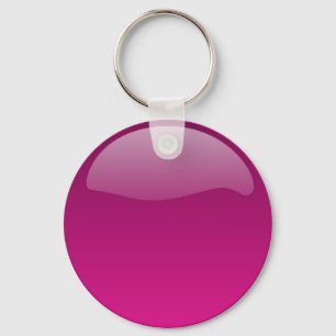 Purple Glossy Button Keychain