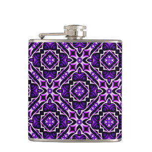 Purple Glow,Happy Times_ Hip Flask