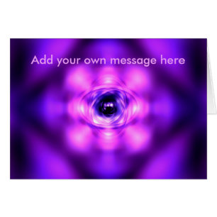 Purple glowing atom