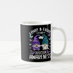 Purple Gnome With Cute Butterfly Pattern Suicide A Coffee Mug