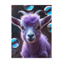 Purple Goat Postcard