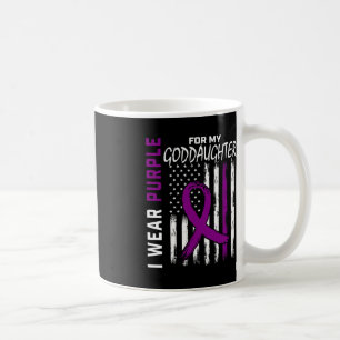 Purple Goddaughter Pancreatic Cancer Awareness Ame Coffee Mug