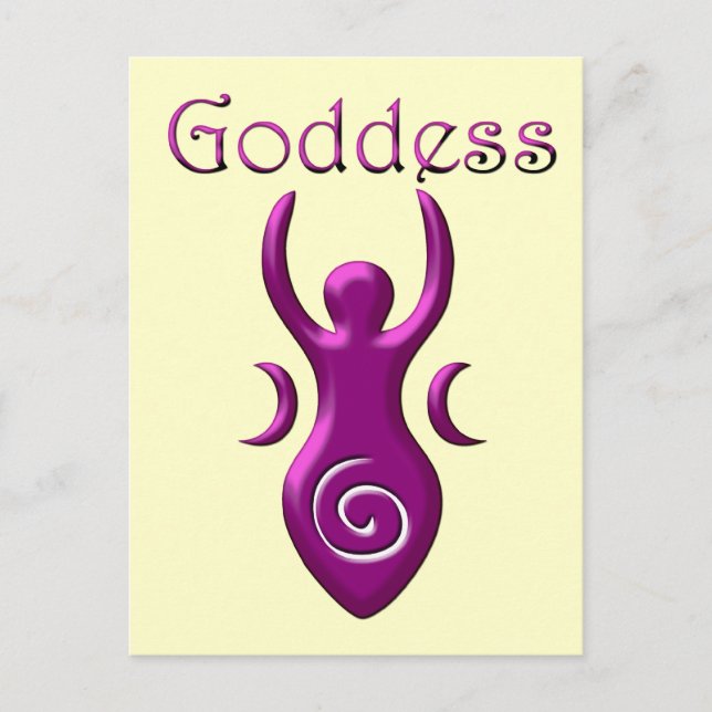 Purple Goddess Postcard (Front)