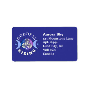 Purple Goddess Rising Address Labels