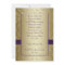 Purple Gold 50th Wedding Anniversary Invitation