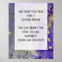 Purple & Gold Abstract Alcohol Ink Fluid Art DIY