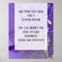Purple & Gold Abstract Alcohol Ink Fluid Art DIY