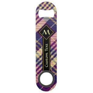 Purple, Gold and Blue Tartan Bar Key