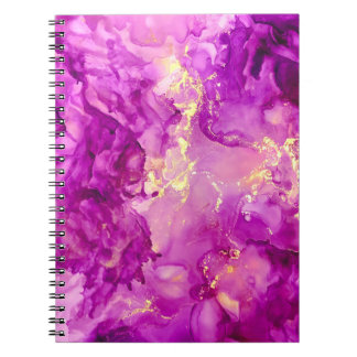 Purple Gold Electric Storm | Trendy, Feminine Notebook