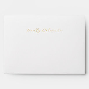 Purple & Gold Elegant Quinceañera Envelope