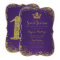 Purple & Gold Glitter Crown Sweet 16 Party