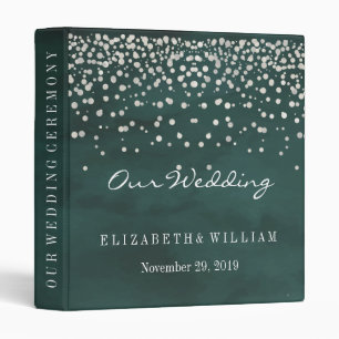 Purple Gold Glitter Faux Foil Confetti Personalize Binder