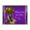Purple Gold High Heel Shoe Save The Date