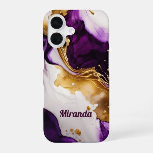 Purple Gold Infusion iPhone 16 Case