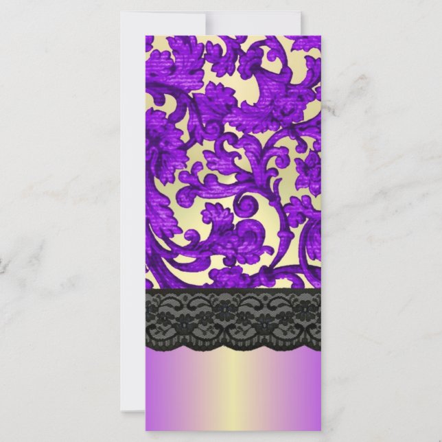 Purple & gold lace damask (Front)
