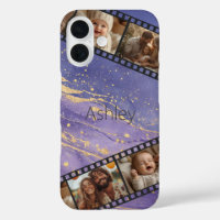 Purple & Gold Marble Film Strip Photo