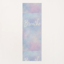 Purple & Gold Marble Yoga Mat – Elegant 