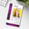 Purple & Gold Notary template for ID