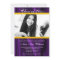 Purple Gold Satin Photo Graduation Announcement
