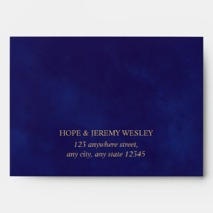 Purple Gold Watercolor Fairy Tale Magical Wedding Envelope