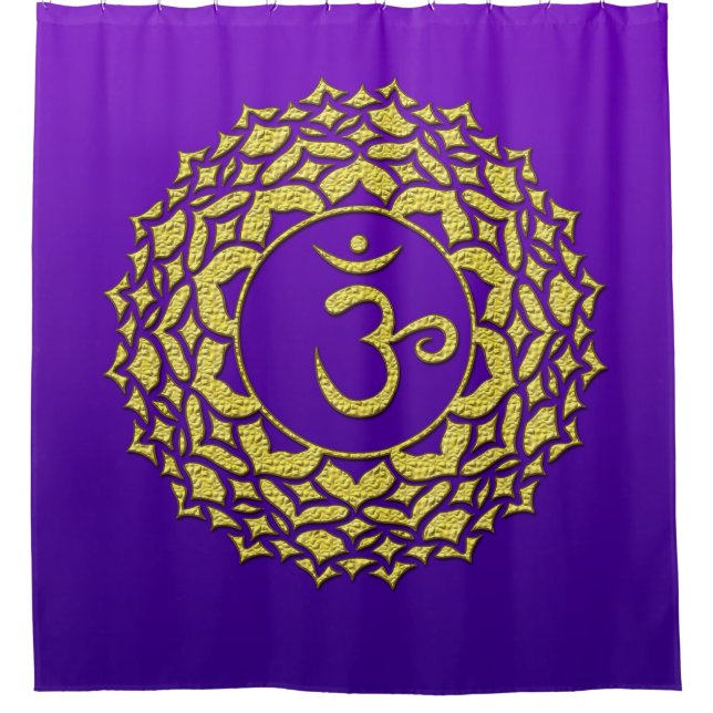 Purple Golden Crown Chakra Art (Front)