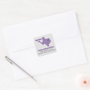 Purple Gone South, Y'All Moving Square Sticker