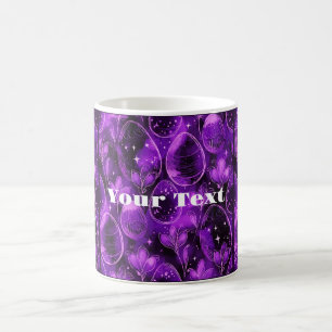 Purple Gothic Easter Pattern Coffee Mug
