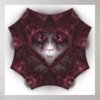Purple Gothic Heart 001