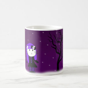 Purple Gothic Kitty Mug