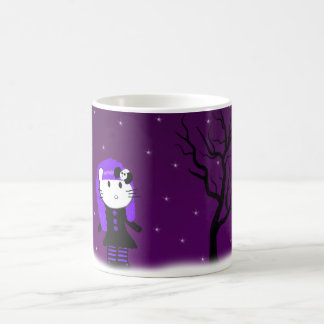 Purple Gothic Kitty Mug