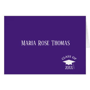 Purple Grad Merci note (4,25 po x 5,5 po) Carte