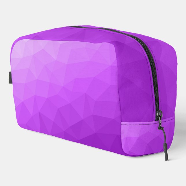 Purple gradient geometric mesh pattern dopp kit (Right Corner)
