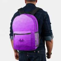 Purple gradient geometric mesh pattern Monogram