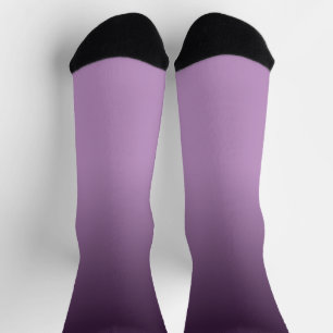 Purple Gradient Ombré Crew Socks
