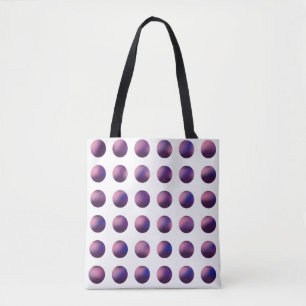 Purple Gradient Polka Dot Pattern   Modern Tote Bag