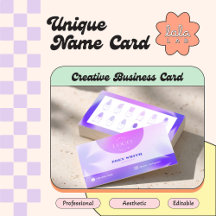 Purple Gradient Smart Card for Nail Techs & Salons