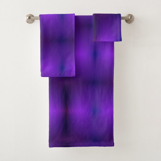 Purple gradient towels  (Insitu)