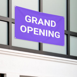 Purple Grand Opening Banner