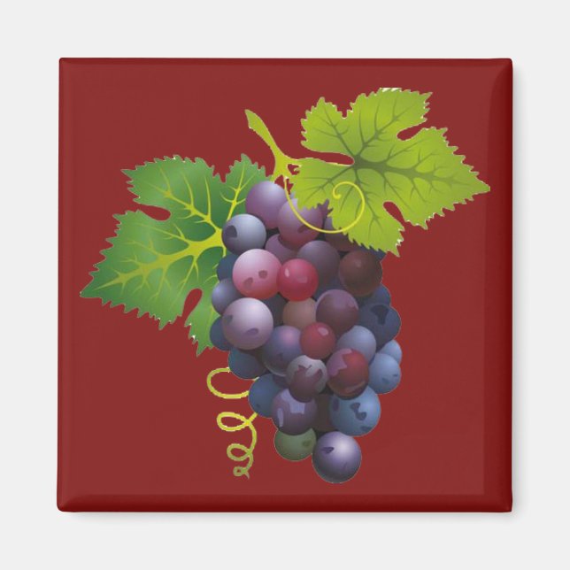 Purple Grapes Magnet (Front)