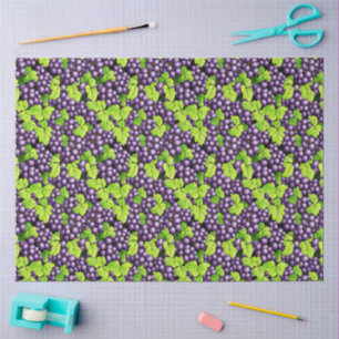 Purple Grapes on a Vine  Tissue Paper