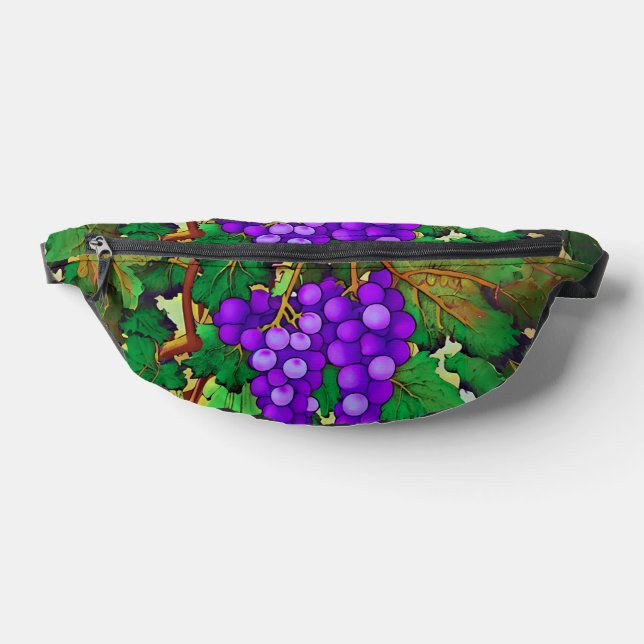 Purple Grapes on the Grapevine Fanny Pack (Lay Down)