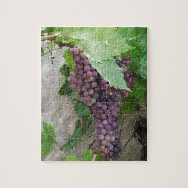 Purple Grapes on the Vine Jigsaw Puzzle (Vertical)