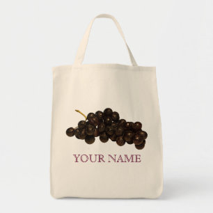Purple Grapes Reusable Shopping Bag