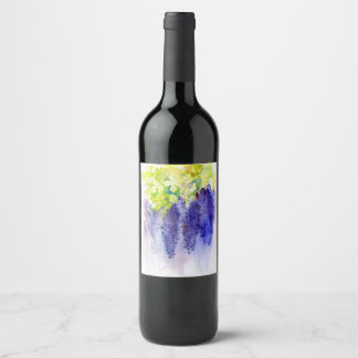 Purple Grapes Watercolor – Vineyard & Wine Label