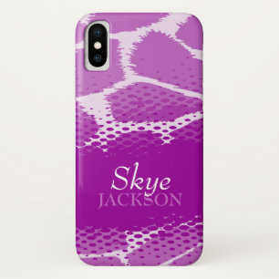 Purple graphic animal iPhone case