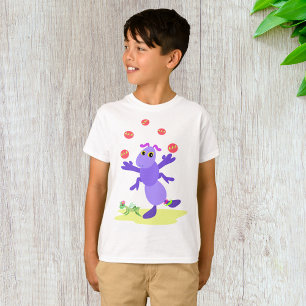 Purple Grasshopper Juggling Fun Creature  T-Shirt