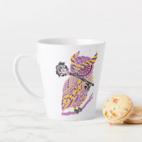 Purple Great Horned Owl